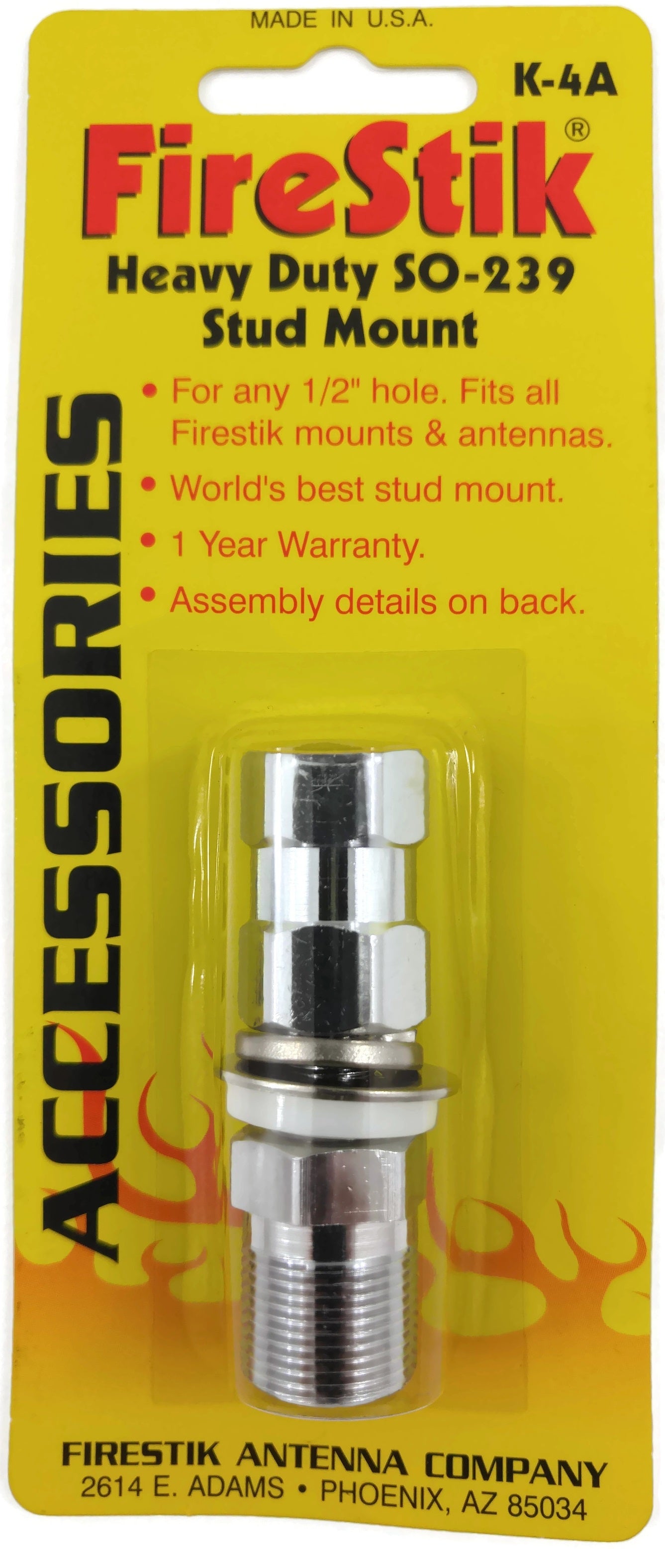 Firestik K-4A - Heavy Duty Stud Mount